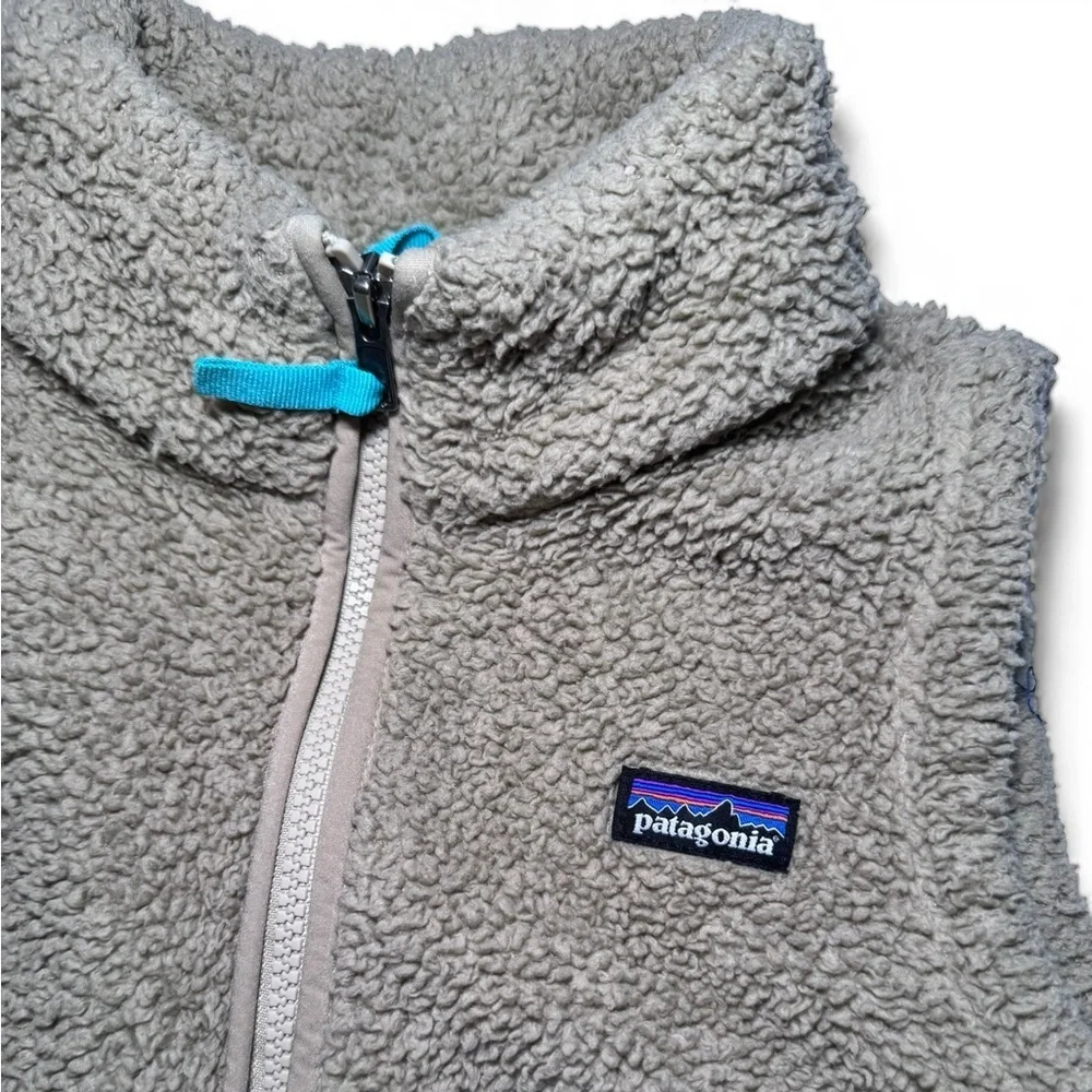 Girls Patagonia Fleece Tan Vest Size M 10